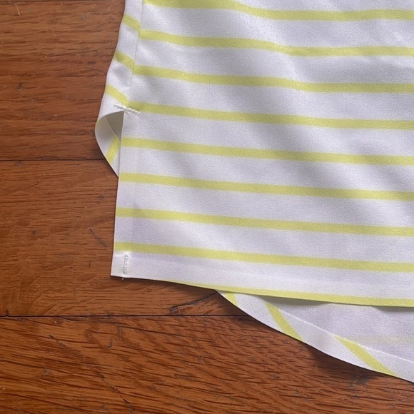 Zella Yellow Striped Racerback Workout Tank Small - Picture 3 of 7